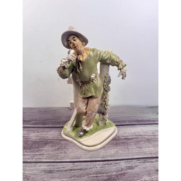 Vintage Lenox Classic Wizard of Oz Scarecrow 24K Figurine HandPainted Excellent - Picture 1 of 16